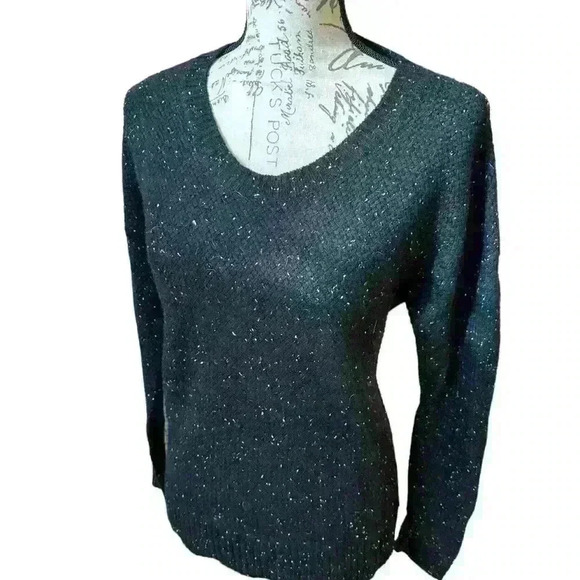 SUBTLE LUXURY Speckled Cashmere Blend Sweater - Picture 7 of 11